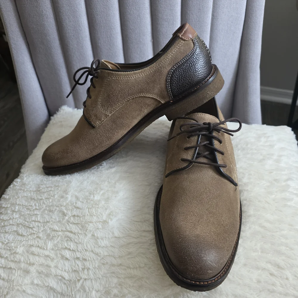 Johnston & Murphy Brown Leather Oxfords Size 10 Used Excellent Condition.